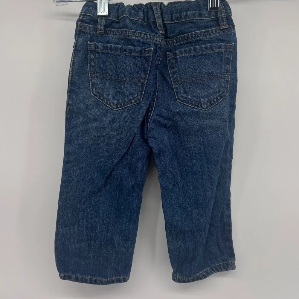 The Children's Place Boys Jeans 18-24 Months Blue Denim Adjustable Waist‎